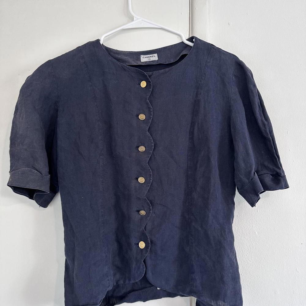 Chanel Vintage Blouse with Purse Buttons